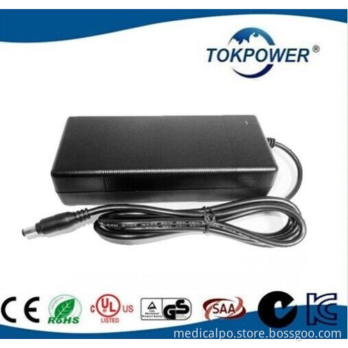 Black Medical Power Adapter Power Supply 9V - 32V 60W - 220W Output UL CE